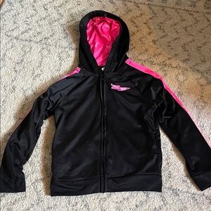 Puma Kids Jacket - Black and Pink